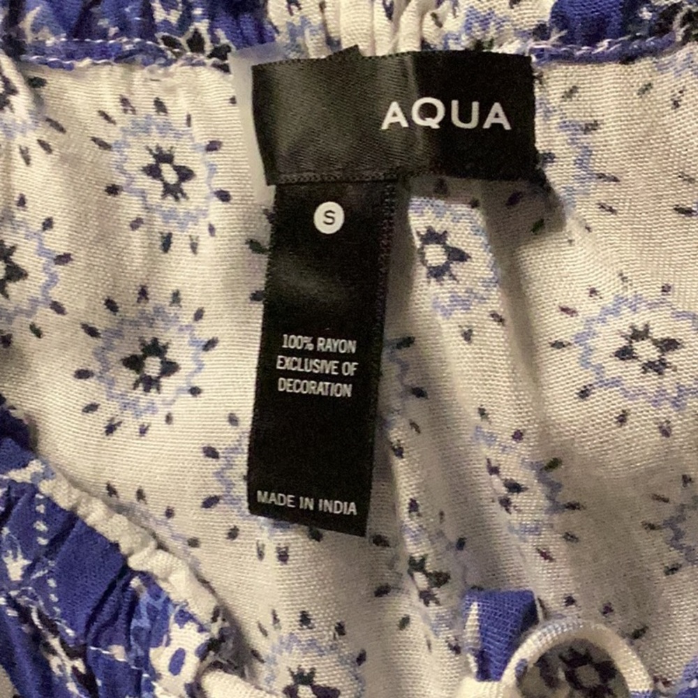 Aqua Paisley Blouse - Picture 5 of 6